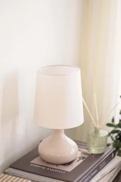 Bordlampe Ine 28 cm beige