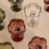 Champagneglass Tira mørk grønn