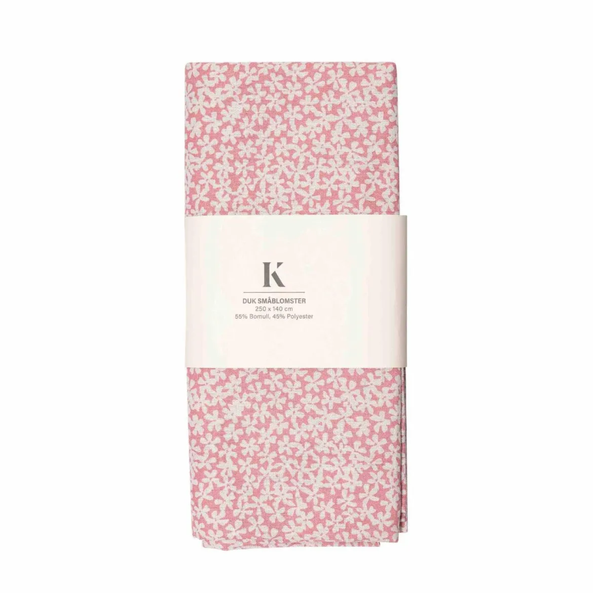 Duk småblomster 140x250 cm, rosa