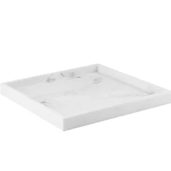 Fat marmor hvit 25x25cm