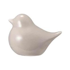 Fugl Lily 7 cm beige