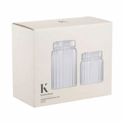 Glasskrukker Iselin 2 stk