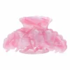 Hårklype Scallop rosa