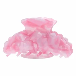 Hårklype Scallop rosa