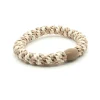 Hårstrikk, beige/hvit