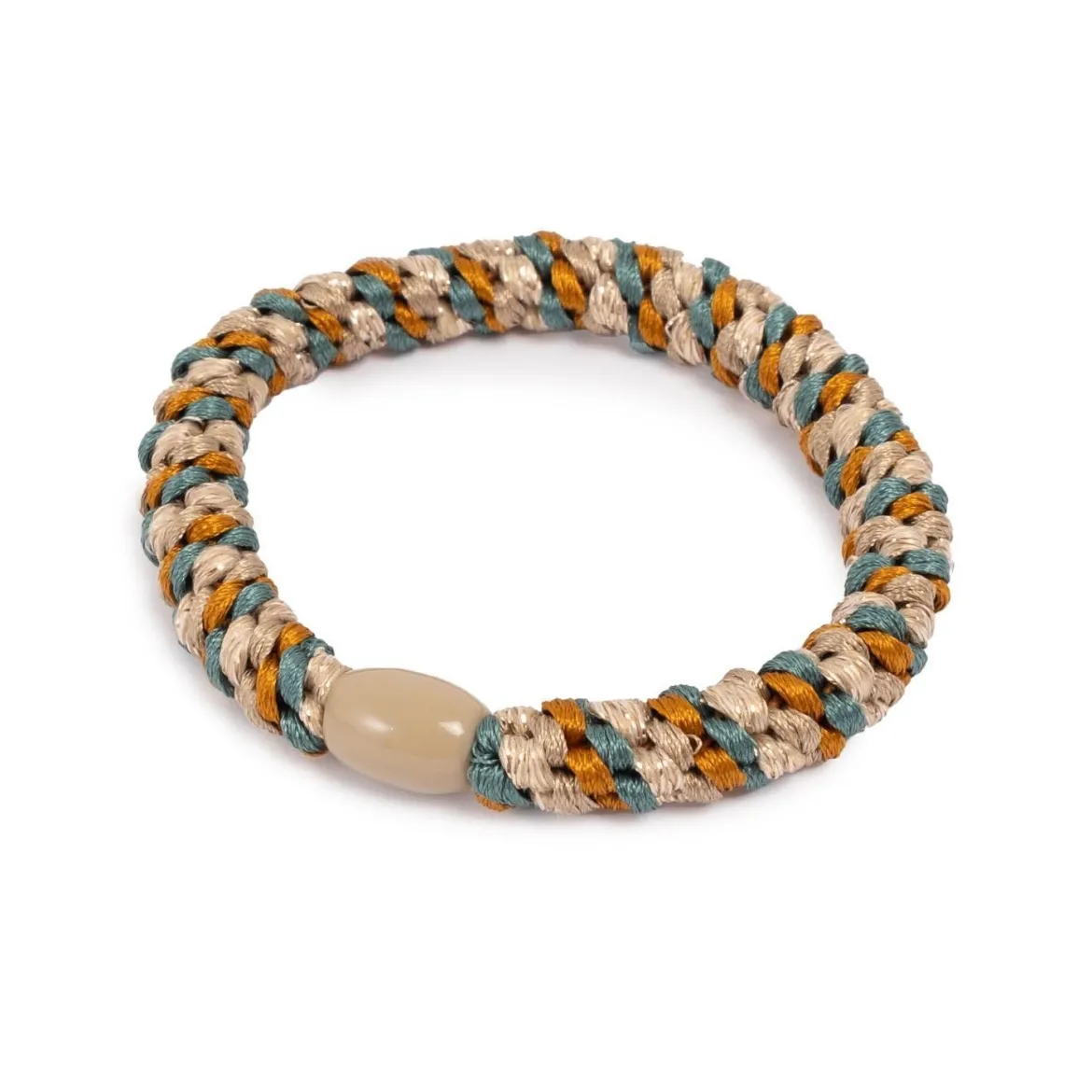 Hårstrikk, tuttifrutti, beige, rust, pet