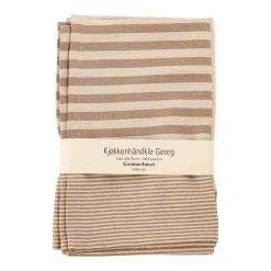 Kjøkkenhåndkle Georg 50x70 sett taupe