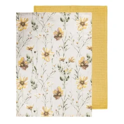 Kjøkkenhåndkle Vårblomster 50x70cm 2-pk
