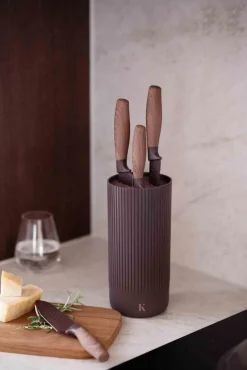 Knivsett Scandi brun