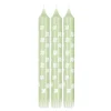 Kronelys blomster 100% stearin 3 pk