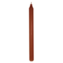 Kronelys 27cm brent oransje