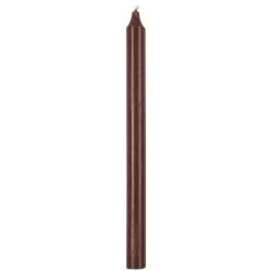 Kronelys 27cm brun