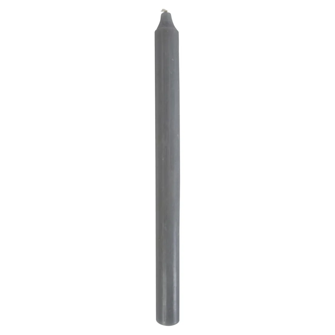 Kronelys 27cm lys grå