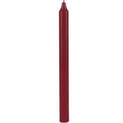 Kronelys 27cm Mørkerød