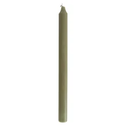 Kronelys 27cm oliven