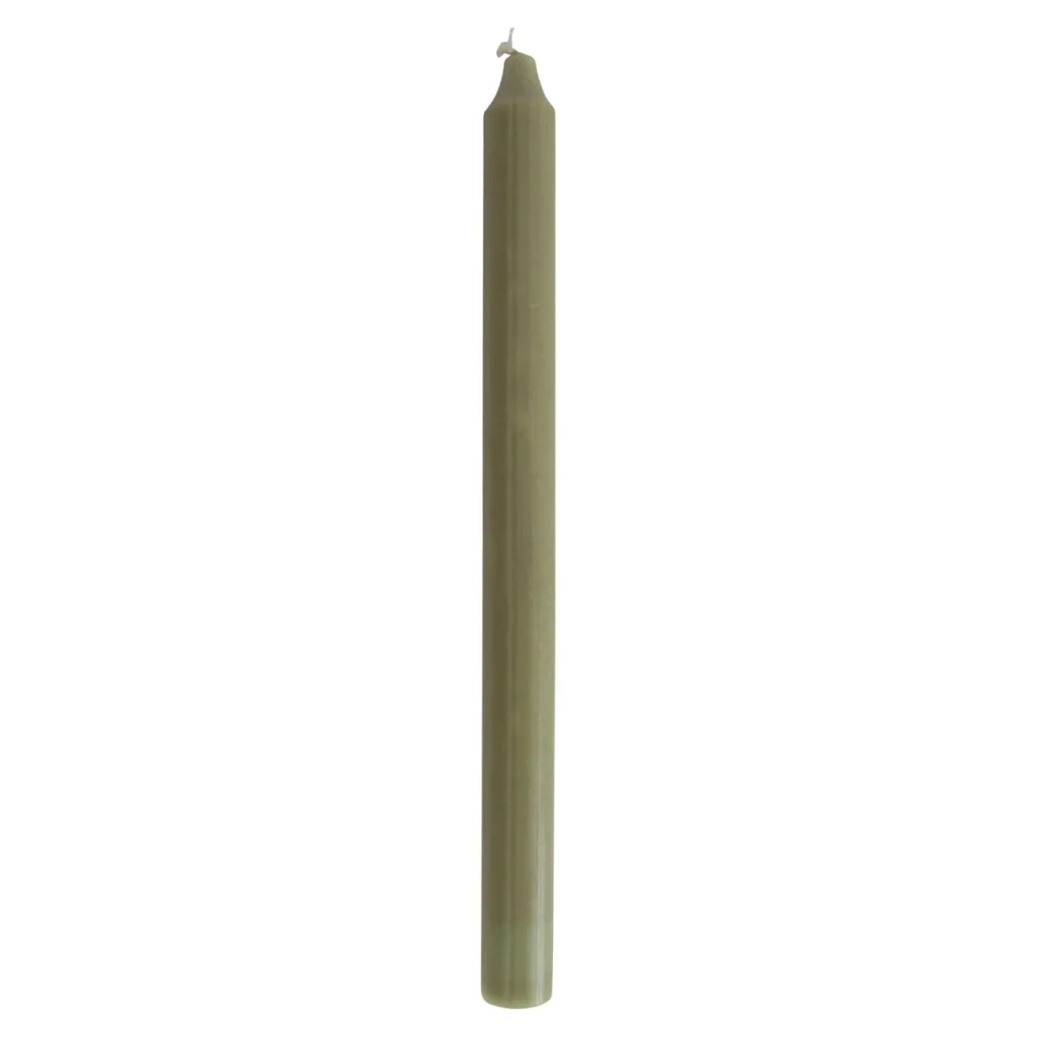 Kronelys 27cm oliven