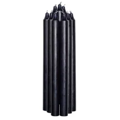 Kronelys 27cm sort