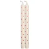 Kronelys Hjerte 25cm 2-pk