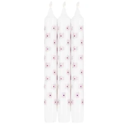 Kronelys sommerblomst 100% stearin 3 pk