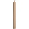 Kronelys 100% stearin 27,5 cm beige