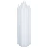 Kronelys 100% stearin 27,5cm hvit