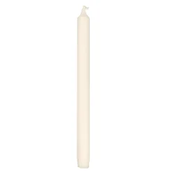 Kronelys 100% stearin 27,5 cm off white