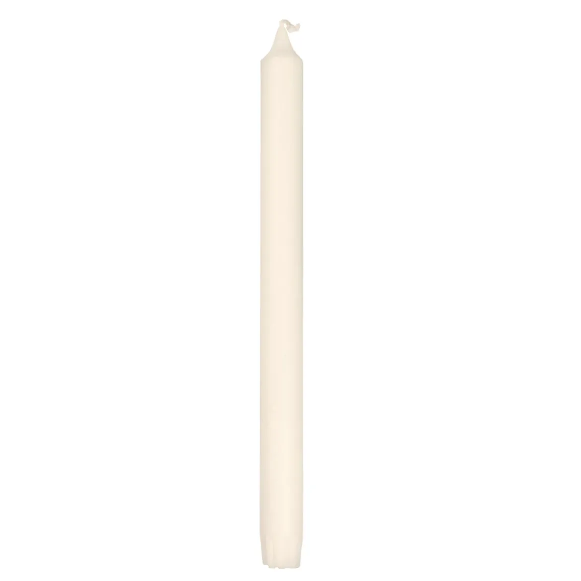 Kronelys 100% stearin 27,5 cm off white