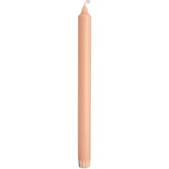 Kronelys 100% stearin 27,5 cm rosa