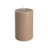 Kubbelys 100% stearin 10cm beige