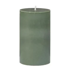 Kubbelys 100% stearin 10cm mørk grønn