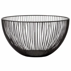 Kurv String Lea Sort 25 cm