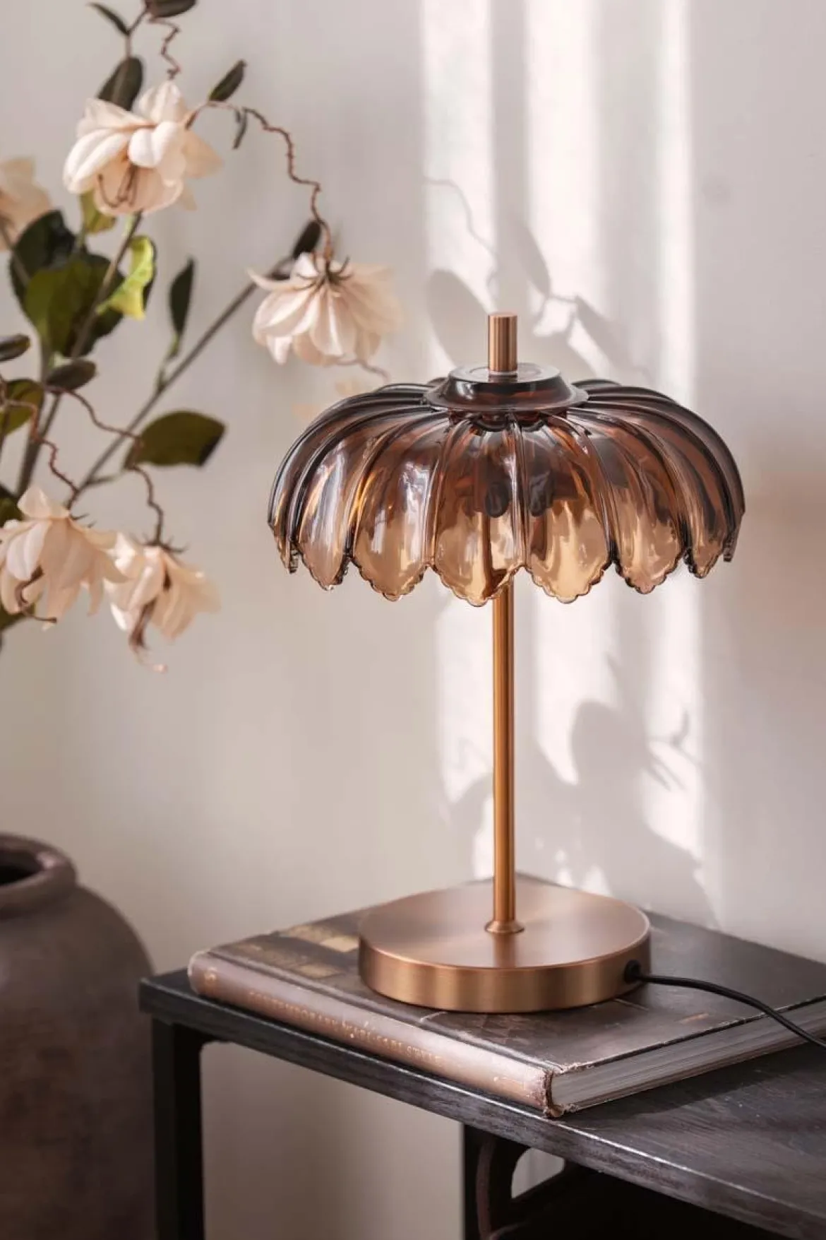 Lampe Heritage 36,5 cm brun