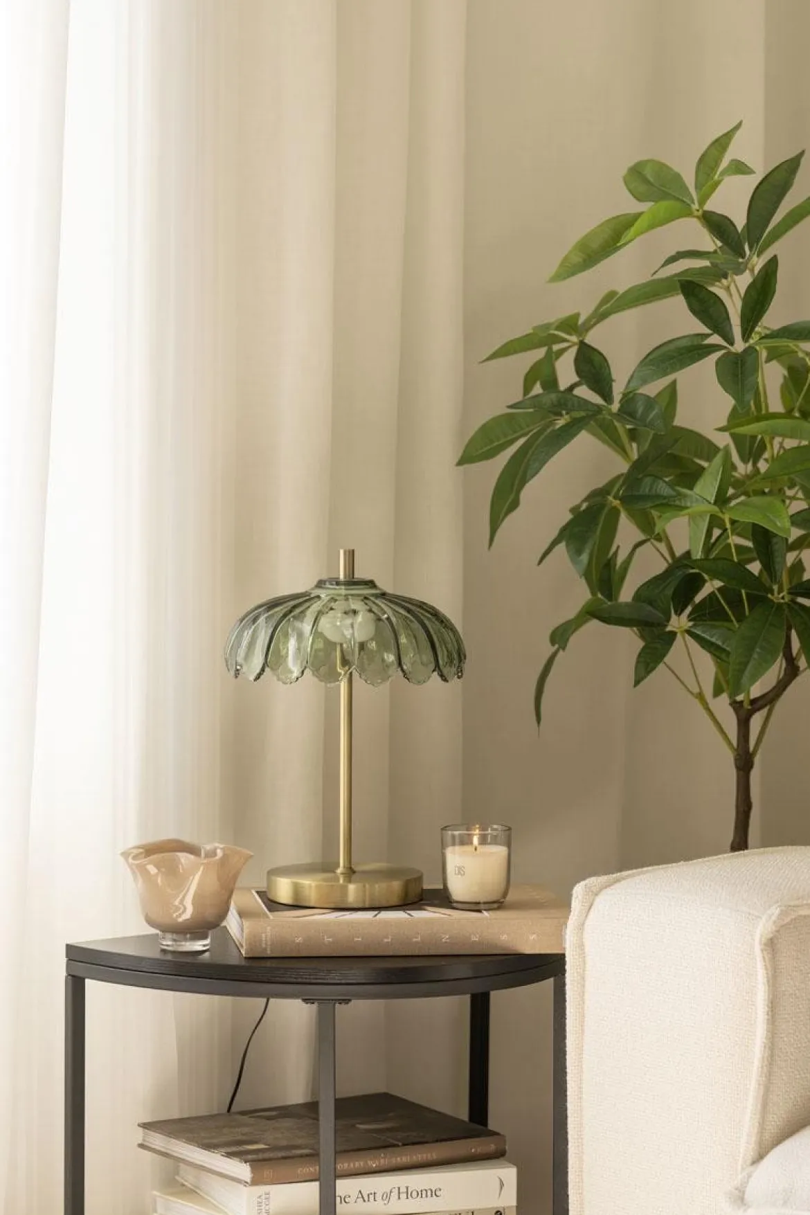Lampe Heritage 36,5 cm grønn