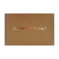 Liggende kort Happy birth-yay!