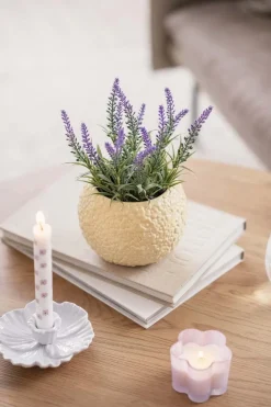 Lysestake Flower 4 cm Lilla