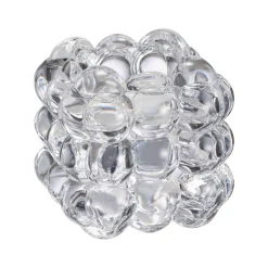 Lysestake kombi Bubbles 6,5cm klar