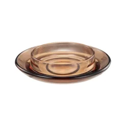 Lysholder Leo 14cm amber