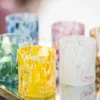 Magnor - Swirl drikkeglass/lykt gul