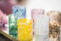 Magnor - Swirl drikkeglass/lykt hvit