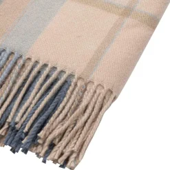 Pledd Tartan 130x170cm blå