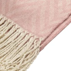 Pledd ZigZac 130x170 cm rosa