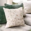 Putetrekk Chenille 48x48 cm grønn