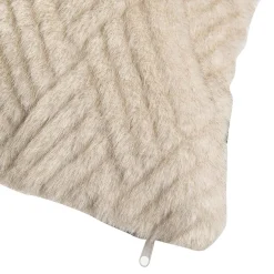 Putetrekk Faux fur grafisk 48x48 cm