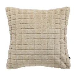 Putetrekk Faux fur ruter 48x48cm