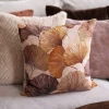 Putetrekk Ginkgo broderi 48x48 cm