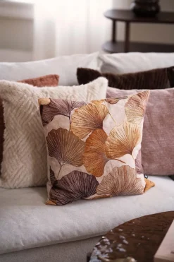 Putetrekk Ginkgo broderi 48x48 cm