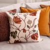 Putetrekk Poppy broderi 48x48cm