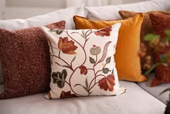Putetrekk Poppy broderi 48x48cm