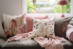 Putetrekk Velur Fleur 48x48 cm rosa