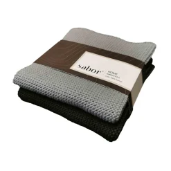 Sabor - Home Kjøkkenkluter 2-pk svart